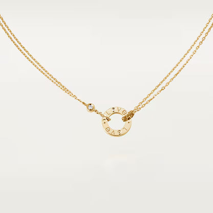 LOVE pendant, 2 diamonds