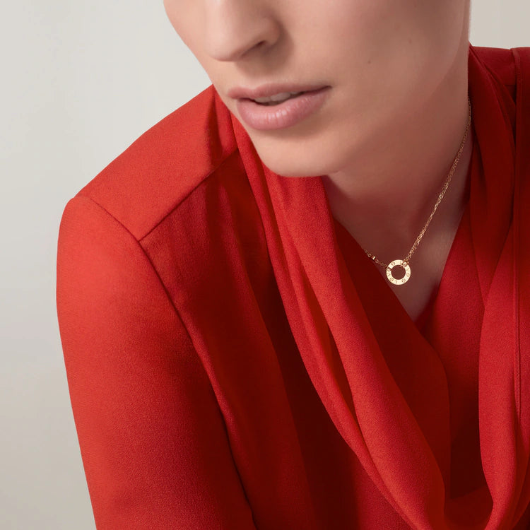 LOVE pendant, 2 diamonds