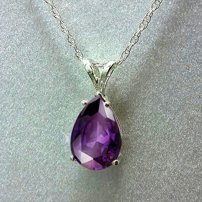 Huitan Water Drop Cubic Zirconia Crystal Womens Necklace Simple And Elegant Female Accessories Gift Jewelry 2021 Trendy