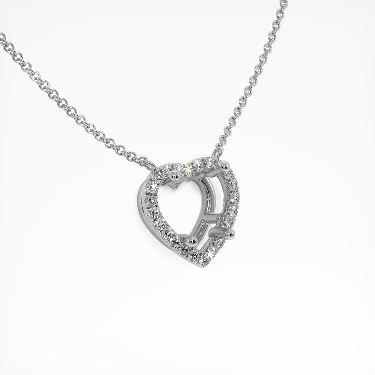 56.41 Carat Pink Kunzite Pave Necklace in Solid Platinum 950