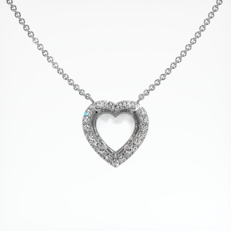 56.41 Carat Pink Kunzite Pave Necklace in Solid Platinum 950