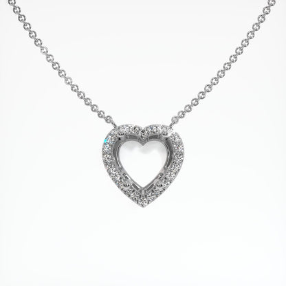 56.41 Carat Pink Kunzite Pave Necklace in Solid Platinum 950